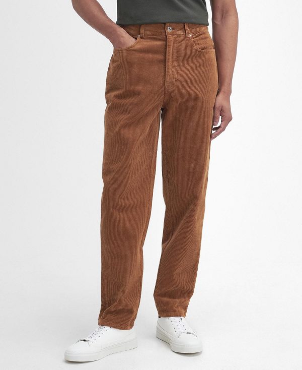 Barbour Stretch Cord Regular Trousers κίτρινα | BABO88819