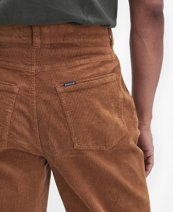 Barbour Stretch Cord Regular Trousers κίτρινα | BABO88819