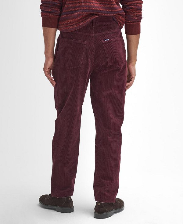 Barbour Stretch Cord Regular Trousers κοκκινα | BABO88822