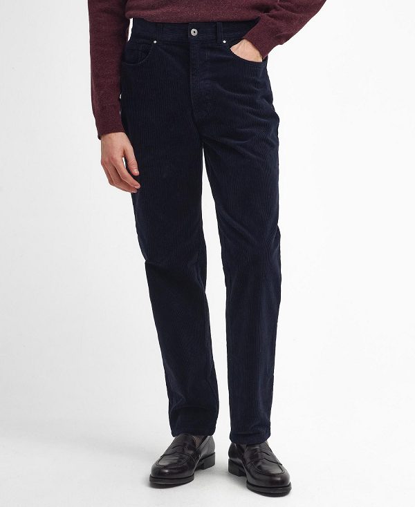 Barbour Stretch Cord Regular Trousers σκουρο μπλε | BABO88826