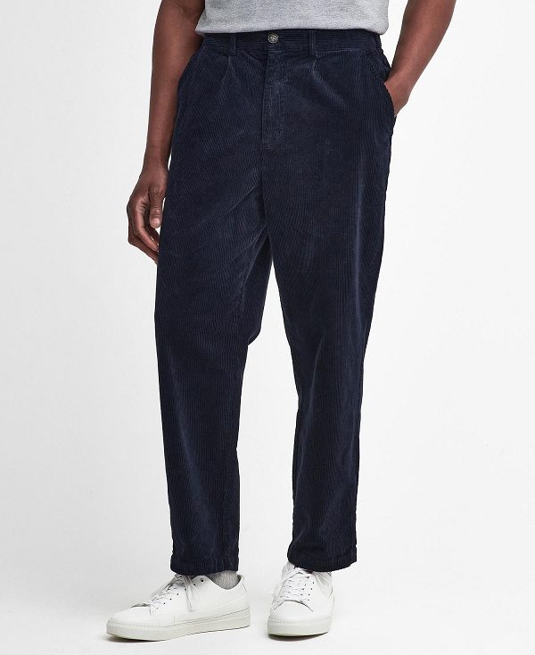 Barbour Stretch Cord Relaxed Trousers σκουρο μπλε | BABO88814