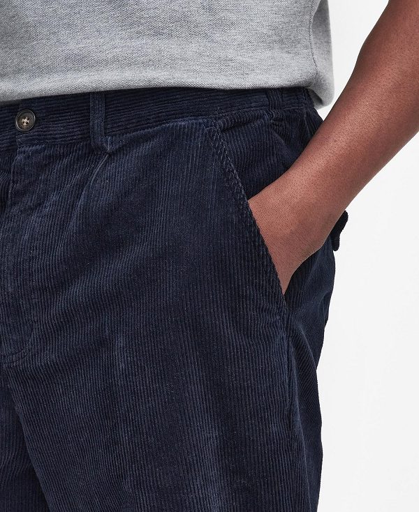 Barbour Stretch Cord Relaxed Trousers σκουρο μπλε | BABO88814
