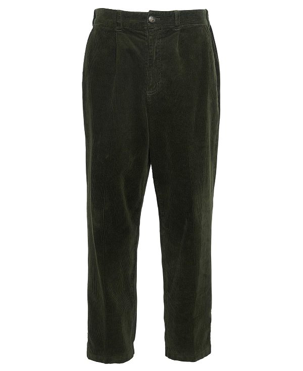 Barbour Stretch Cord Relaxed Trousers πρασινο | BABO88821