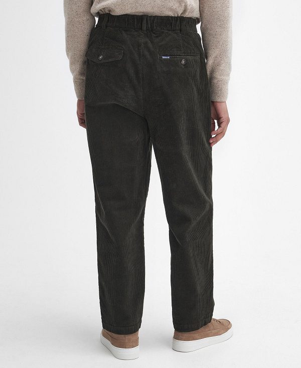 Barbour Stretch Cord Relaxed Trousers πρασινο | BABO88821