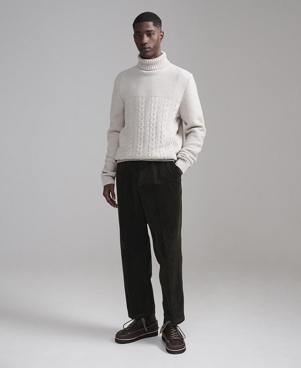 Barbour Stretch Cord Relaxed Trousers πρασινο | BABO88821