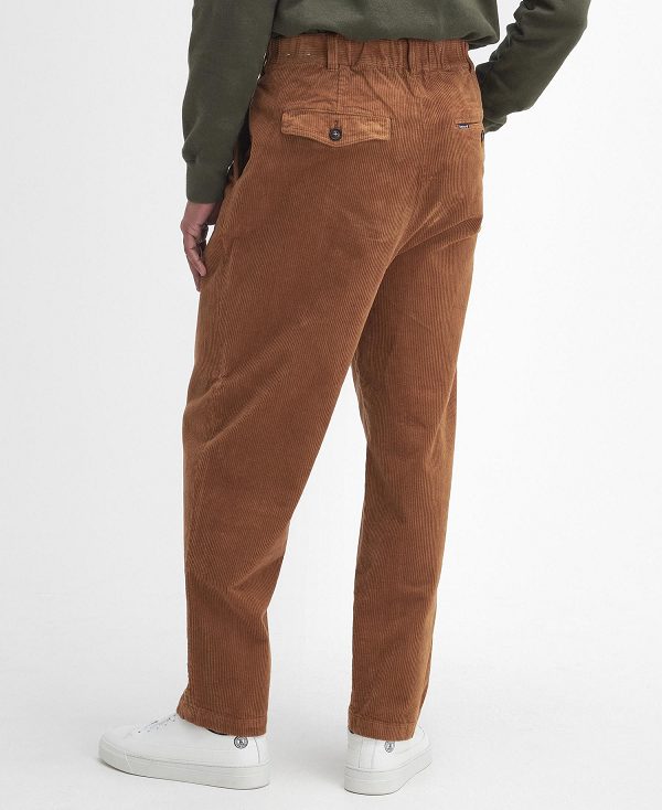 Barbour Stretch Cord Relaxed Trousers κίτρινα | BABO88831