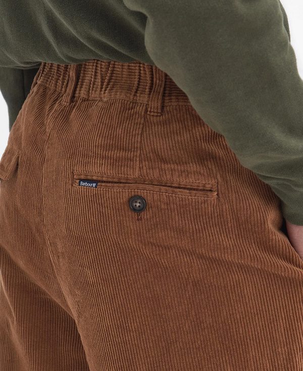 Barbour Stretch Cord Relaxed Trousers κίτρινα | BABO88831