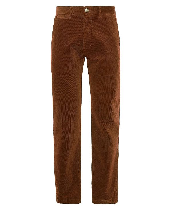 Barbour Stretch Cord Tailored Trousers σκούρο πορτοκαλι | BABO88805