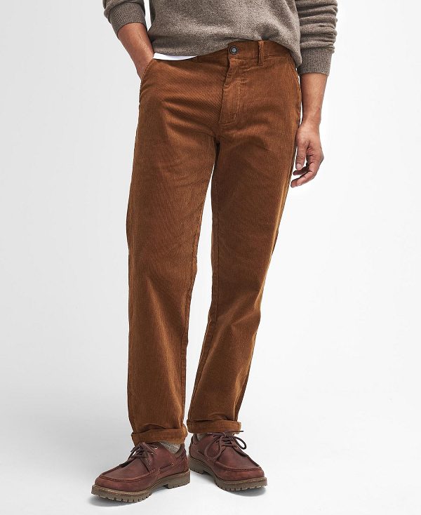 Barbour Stretch Cord Tailored Trousers σκούρο πορτοκαλι | BABO88805