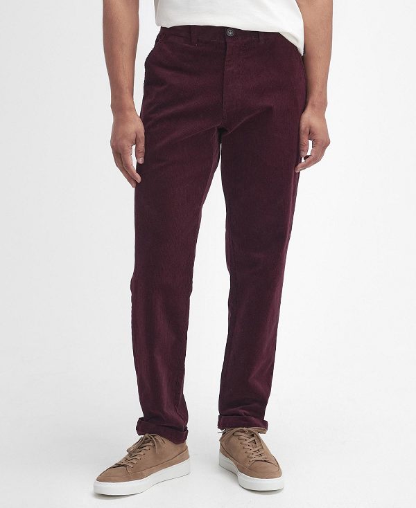 Barbour Stretch Cord Tailored Trousers μπορντο | BABO88806