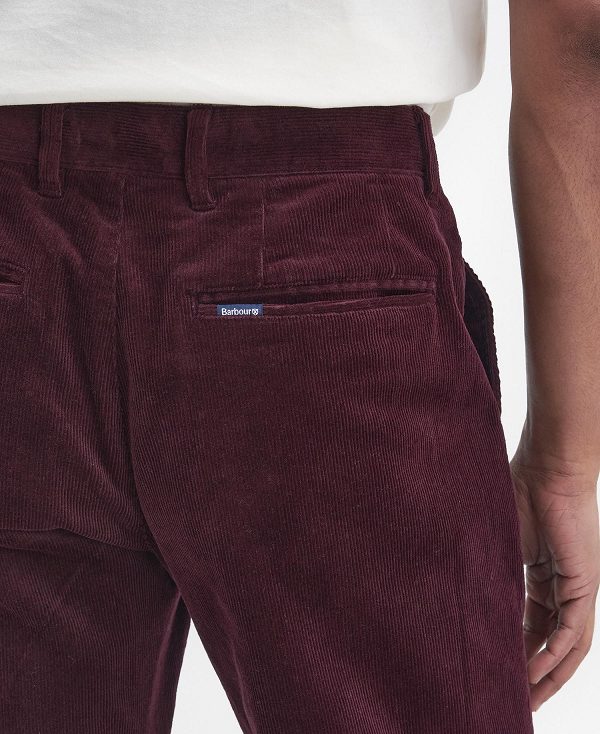Barbour Stretch Cord Tailored Trousers μπορντο | BABO88806