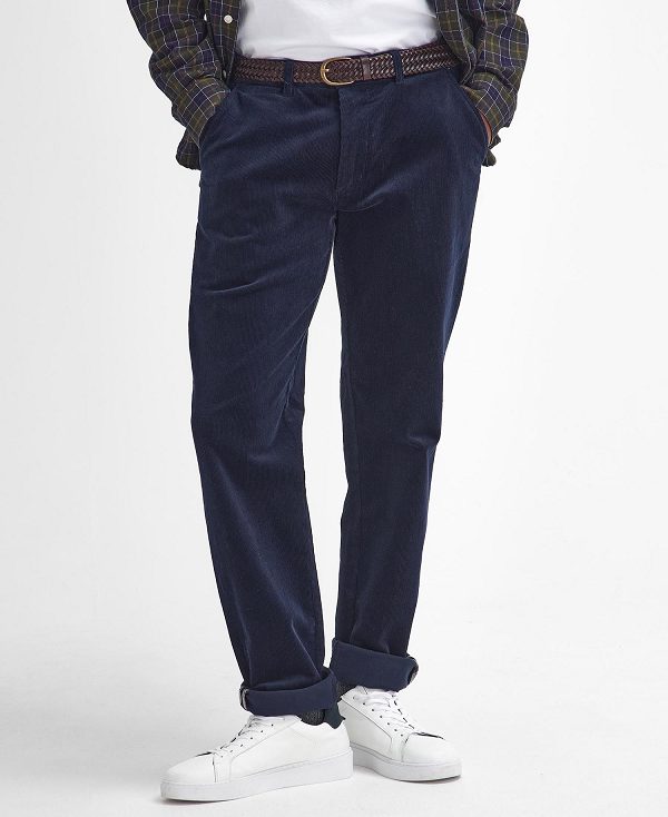 Barbour Stretch Cord Tailored Trousers σκουρο μπλε | BABO88807