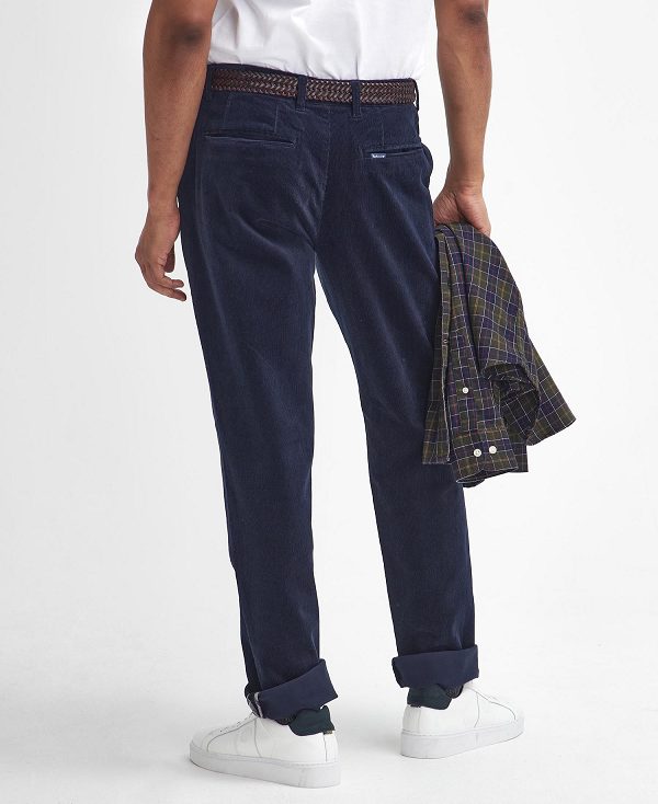 Barbour Stretch Cord Tailored Trousers σκουρο μπλε | BABO88807