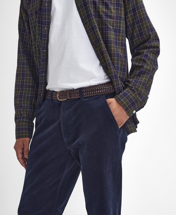 Barbour Stretch Cord Tailored Trousers σκουρο μπλε | BABO88807