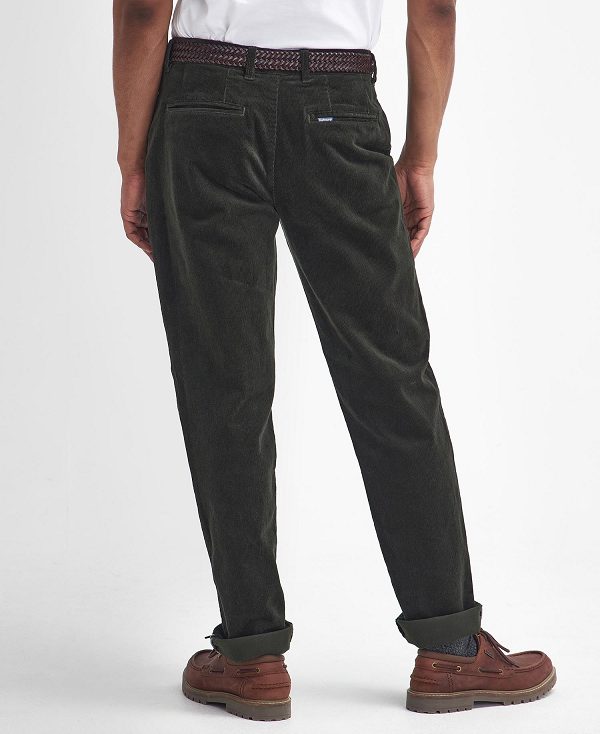 Barbour Stretch Cord Tailored Trousers πρασινο | BABO88809