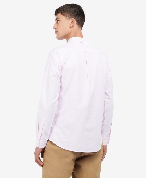 Barbour Striped Oxford Tailored Shirt ροζ | BABO87596