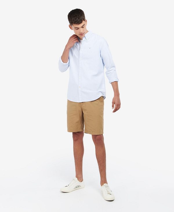 Barbour Striped Oxford Tailored Shirt μπλε | BABO87644