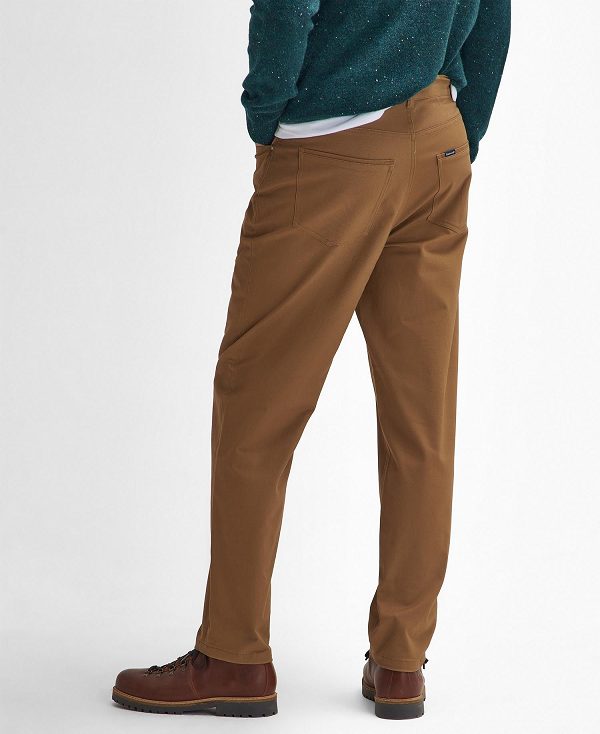 Barbour Suede Sateen Regular Trousers Μπεζ | BABO88817