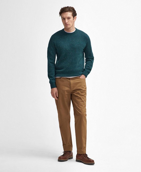 Barbour Suede Sateen Regular Trousers Μπεζ | BABO88817