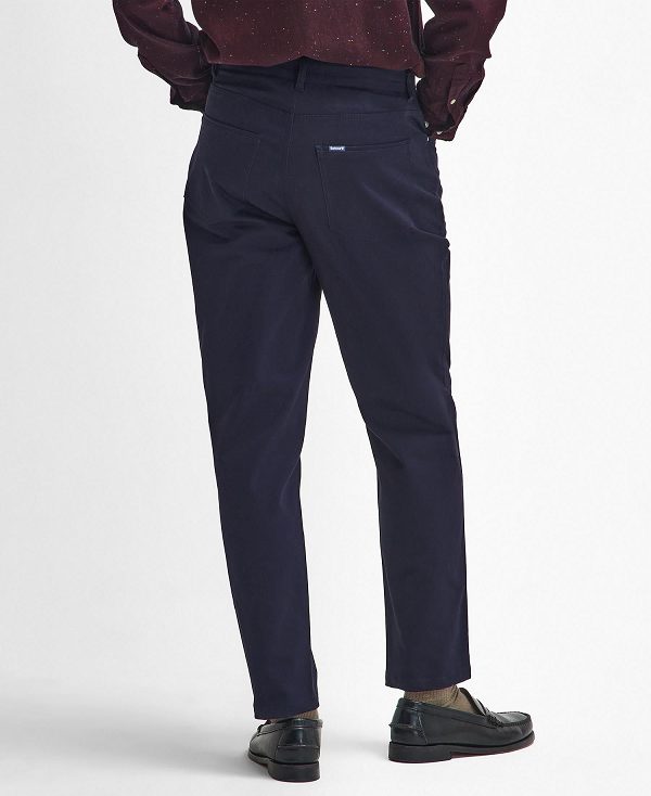 Barbour Suede Sateen Regular Trousers σκουρο μπλε | BABO88833