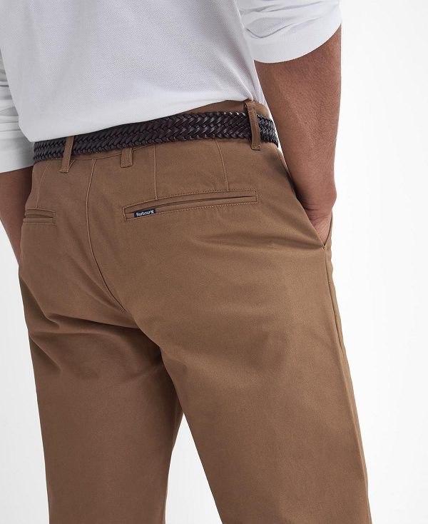 Barbour Suede Sateen Tailored Trousers Μπεζ | BABO88803
