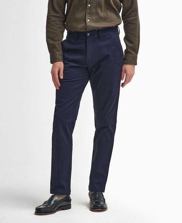 Barbour Suede Sateen Tailored Trousers σκουρο μπλε | BABO88804