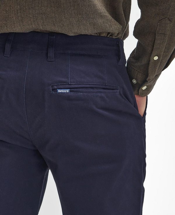 Barbour Suede Sateen Tailored Trousers σκουρο μπλε | BABO88804