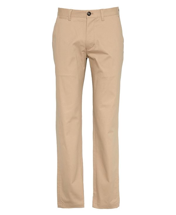 Barbour Suede Sateen Tailored Trousers καφε | BABO88832