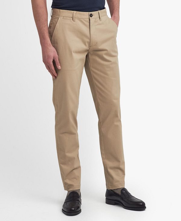 Barbour Suede Sateen Tailored Trousers καφε | BABO88832