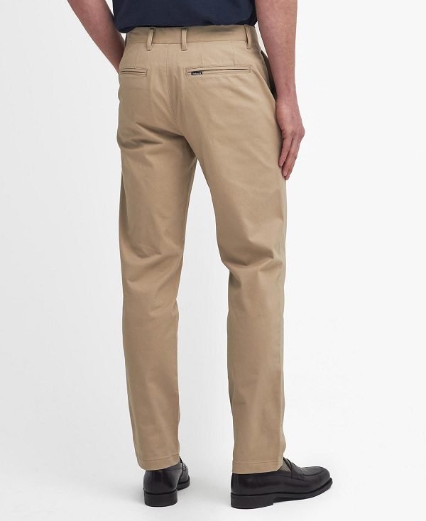 Barbour Suede Sateen Tailored Trousers καφε | BABO88832