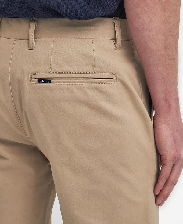 Barbour Suede Sateen Tailored Trousers καφε | BABO88832