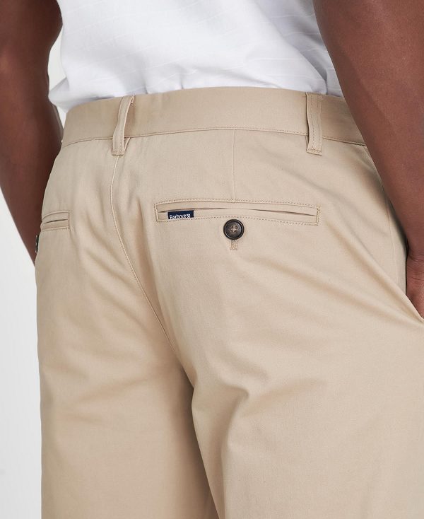Barbour Sueded Sateen Slim Trousers καφε | BABO88818