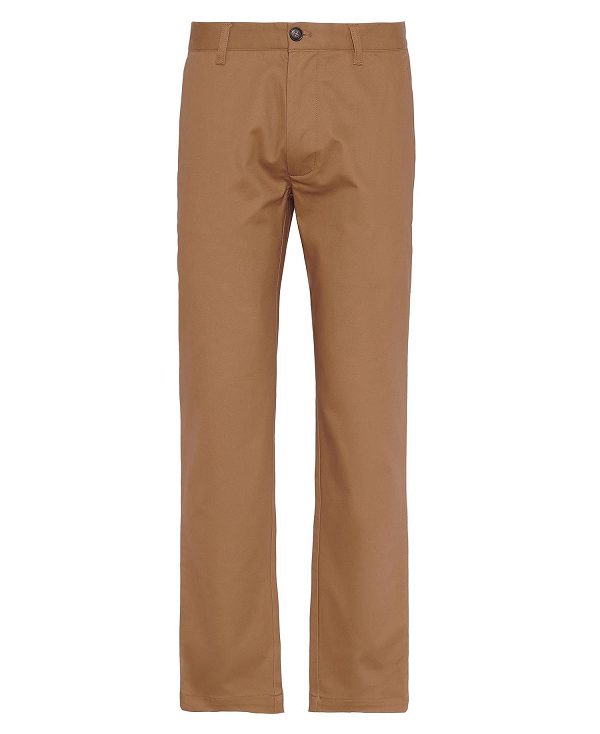 Barbour Sueded Sateen Slim Trousers Μπεζ | BABO88823