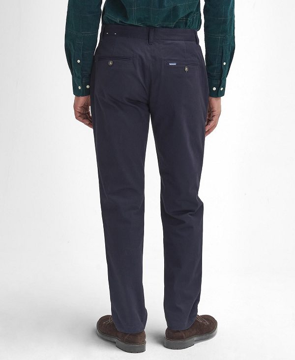 Barbour Sueded Sateen Slim Trousers σκουρο μπλε | BABO88824