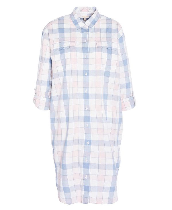Barbour Summer Millcross Shirt Dress ασπρα | BABO89593