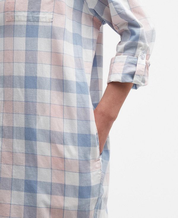 Barbour Summer Millcross Shirt Dress ασπρα | BABO89593