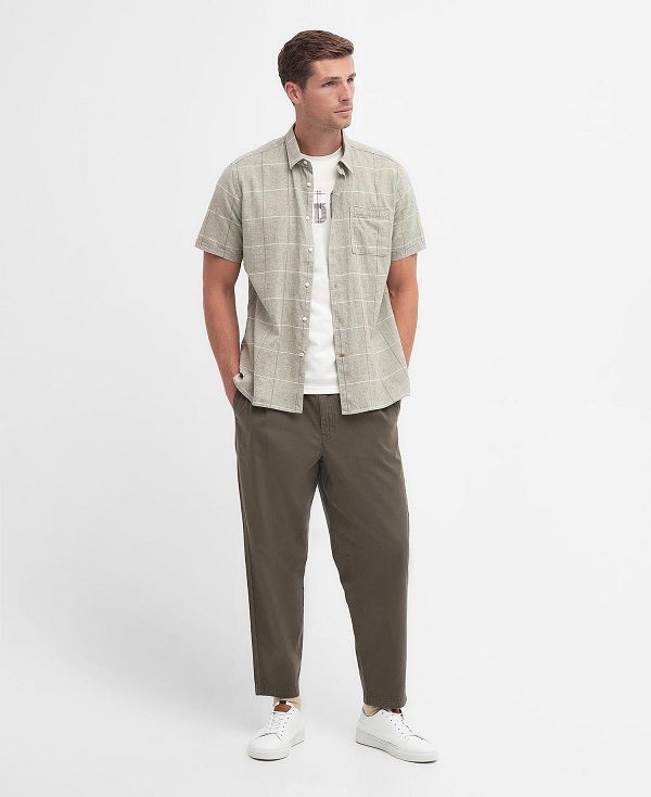Barbour Swaledale Regular Shirt Ελιά | BABO87733