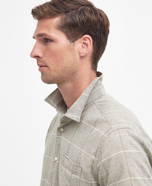 Barbour Swaledale Regular Shirt Ελιά | BABO87733