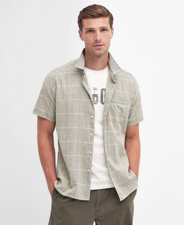 Barbour Swaledale Regular Shirt Ελιά | BABO87733