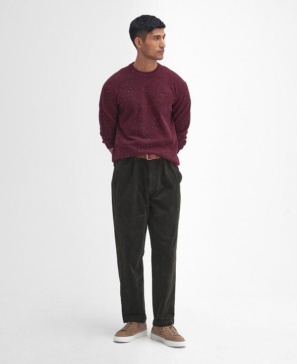 Barbour Tainsbury Crew Neck Jumper μπορντο | BABO88642