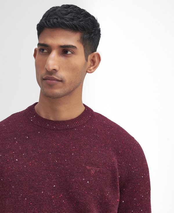 Barbour Tainsbury Crew Neck Jumper μπορντο | BABO88642