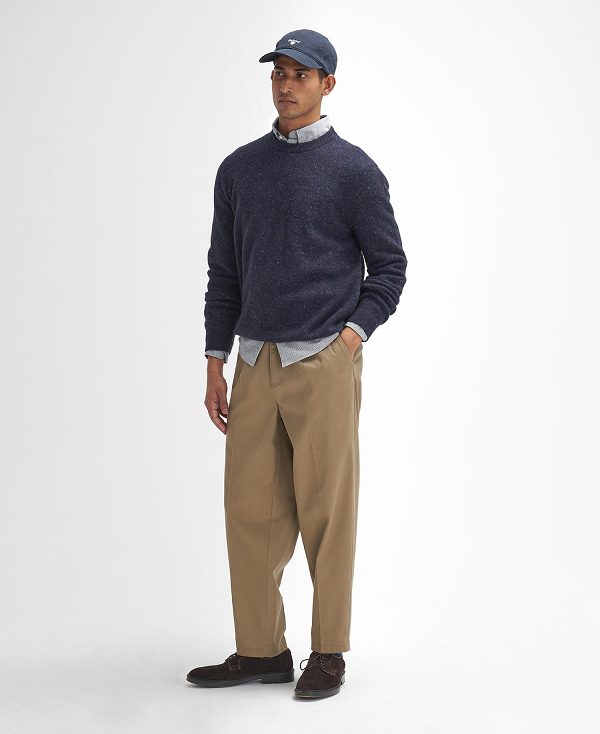 Barbour Tainsbury Crew Neck Jumper σκουρο μπλε | BABO88634