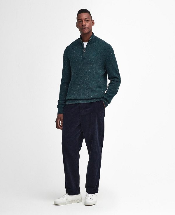 Barbour Tainsbury Half-zip Jumper πρασινο | BABO88633
