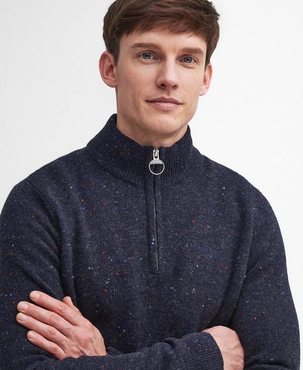 Barbour Tainsbury Half-zip Jumper σκουρο μπλε | BABO88632
