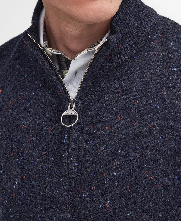 Barbour Tainsbury Half-zip Jumper σκουρο μπλε | BABO88632