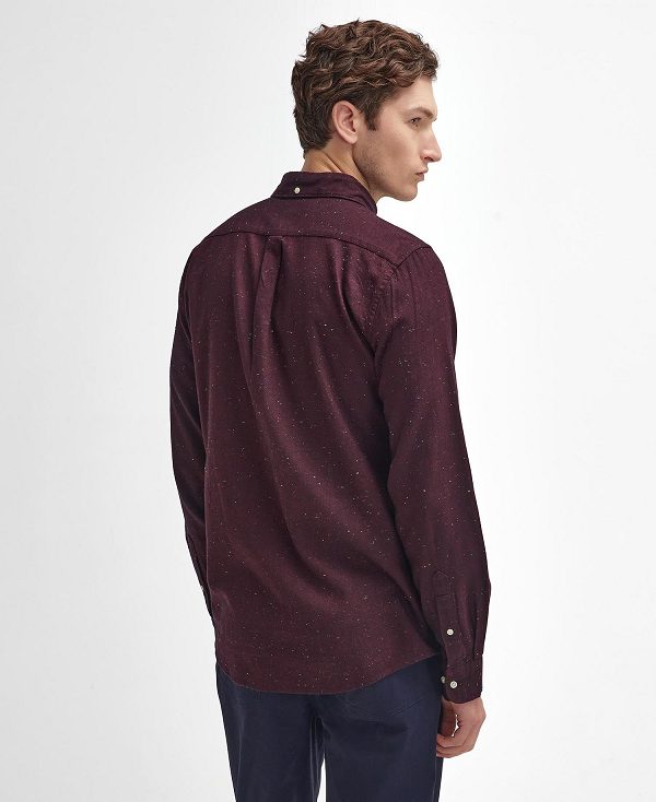Barbour Tainsbury Tailored Long Sleeved Shirt μπορντο | BABO87863