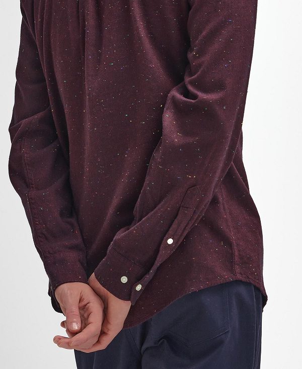 Barbour Tainsbury Tailored Long Sleeved Shirt μπορντο | BABO87863