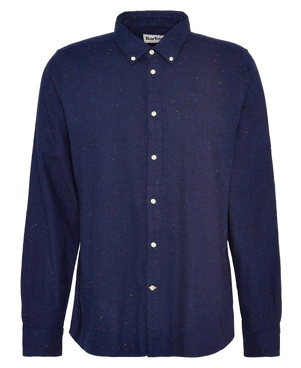 Barbour Tainsbury Tailored Long Sleeved Shirt σκουρο μπλε | BABO87864