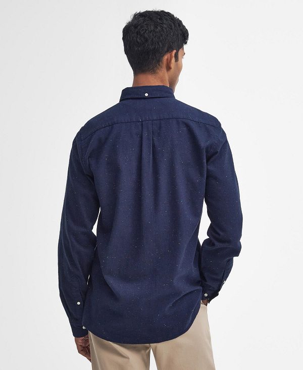 Barbour Tainsbury Tailored Long Sleeved Shirt σκουρο μπλε | BABO87864