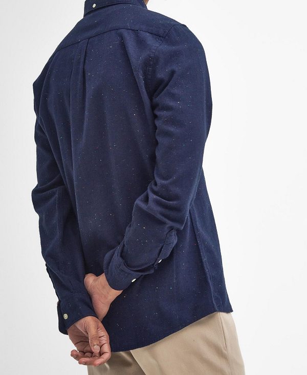 Barbour Tainsbury Tailored Long Sleeved Shirt σκουρο μπλε | BABO87864